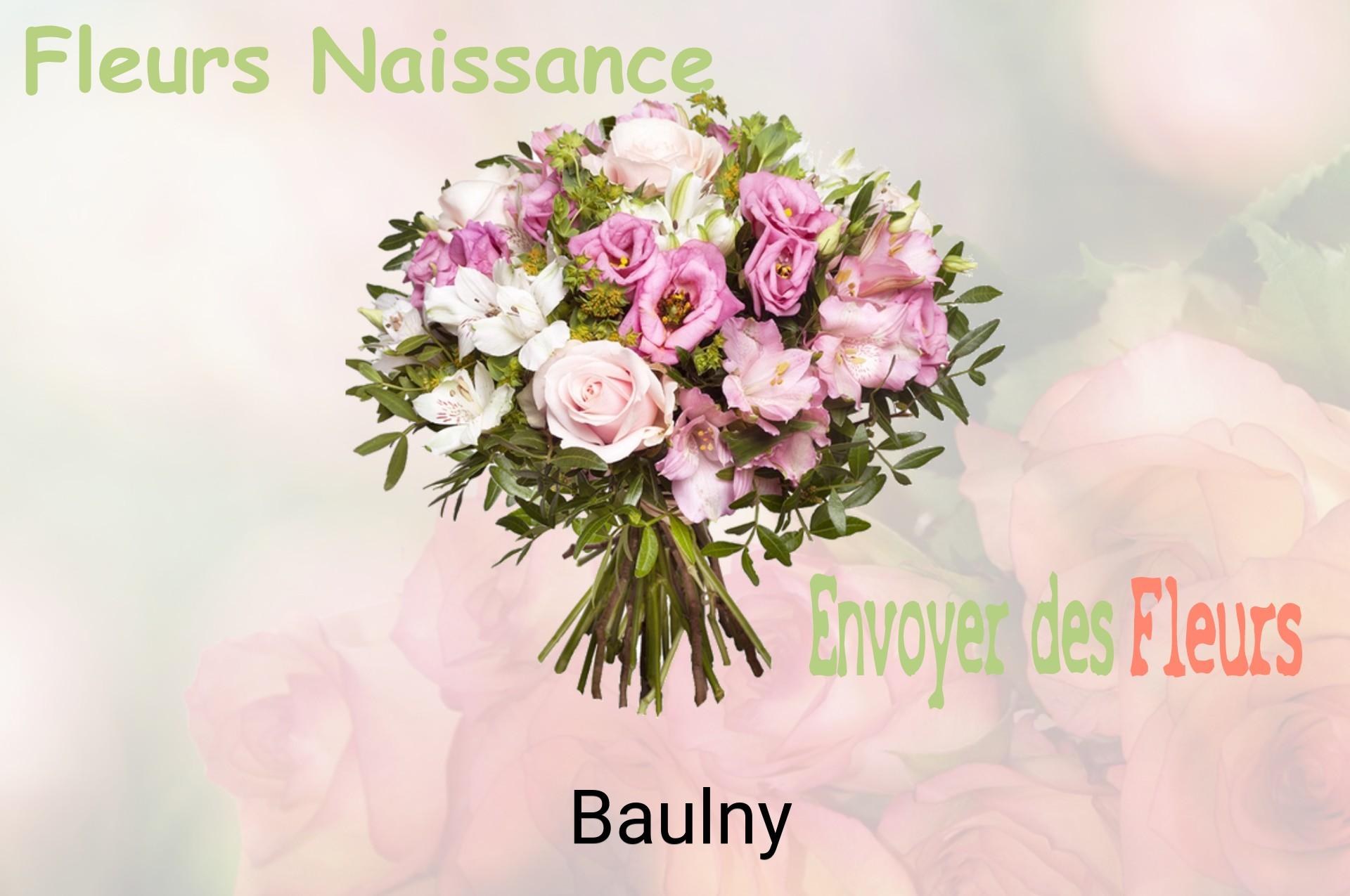 Bouquet de fleurs de naissance livré à Baulny